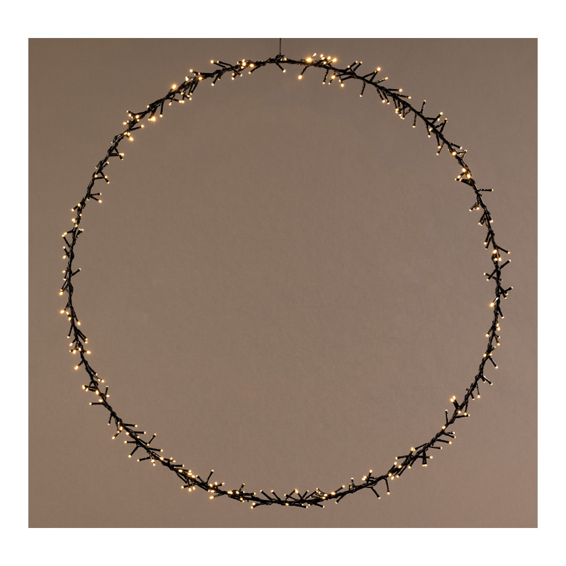 Ring, Ø 90cm 320 LEDs, out of metal, with plastic coating IP44 transformer