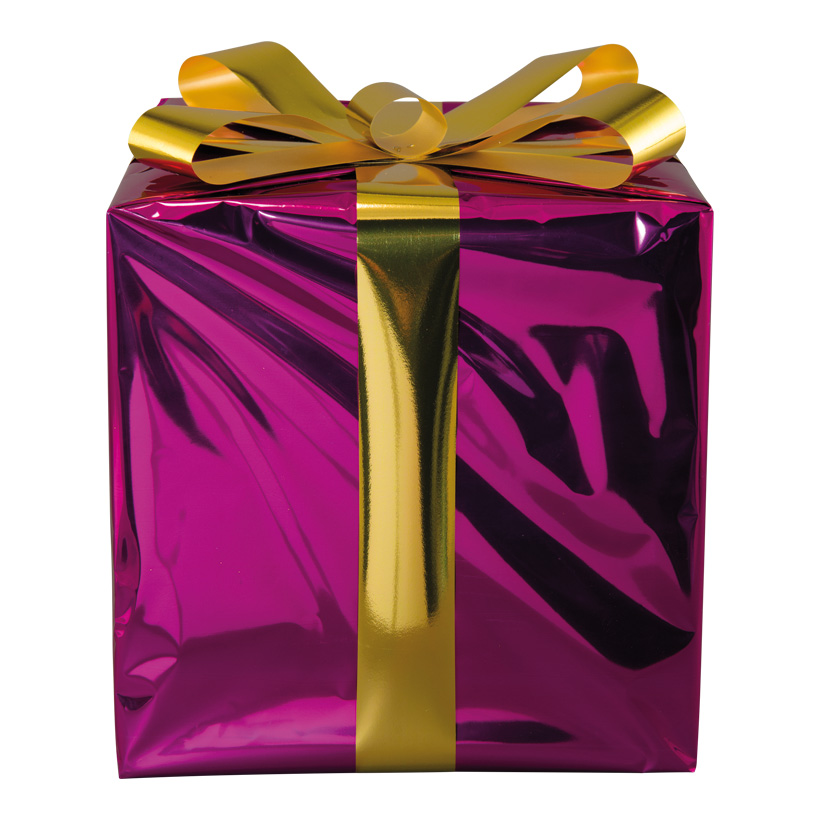 Geschenkpaket, 30x30cm aus Styropor, mit Folienschleife