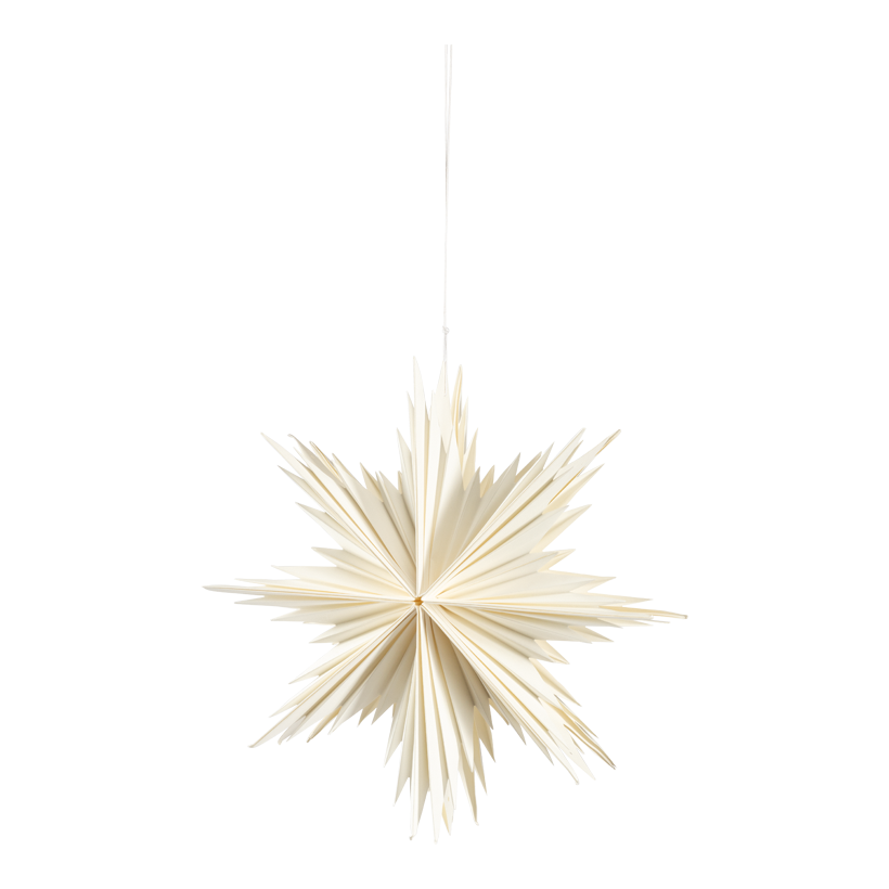 Stern, Ø 30cm aus Pappe, faltbar, mit Magnetverschluss, mit Hänger