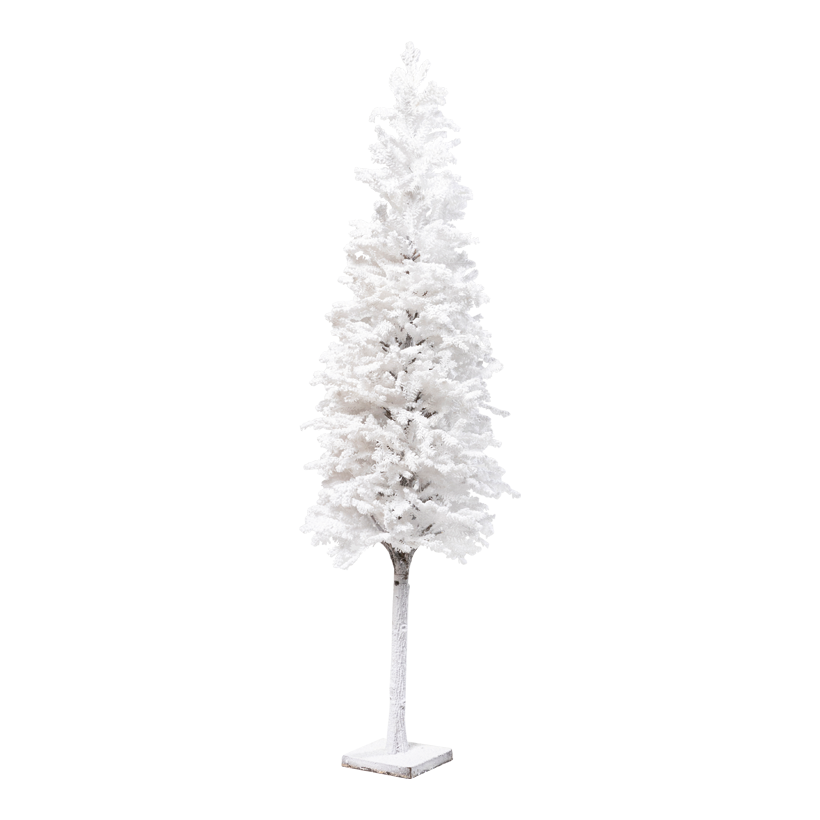 Sapin de Noël, 134cm Standfuß: 15x15x2cm en plastique, floqué
