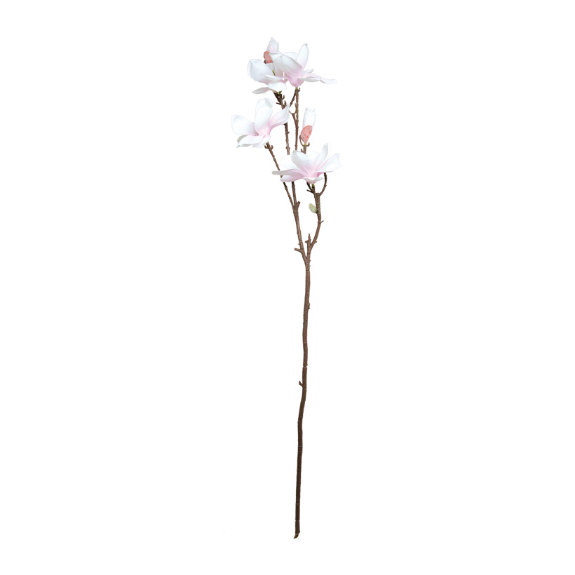 Magnolienzweig, 100cm, 4 Blüten, 2 Knospen, Kunstseide
