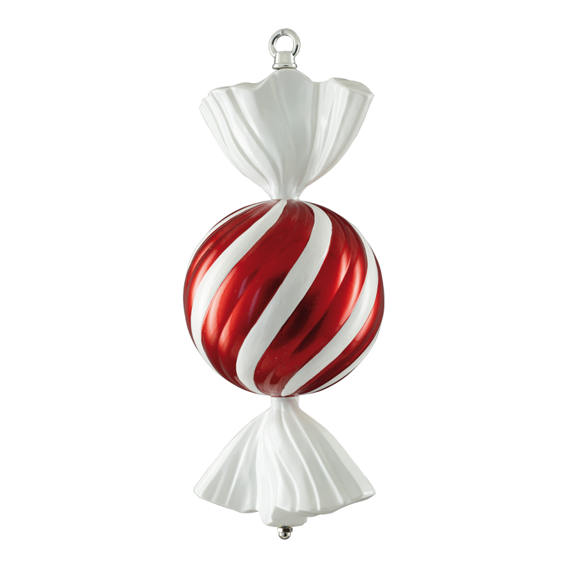 Bonbon, 30cm aus Kunststoff, rund, Ø 14cm, mit Hänger