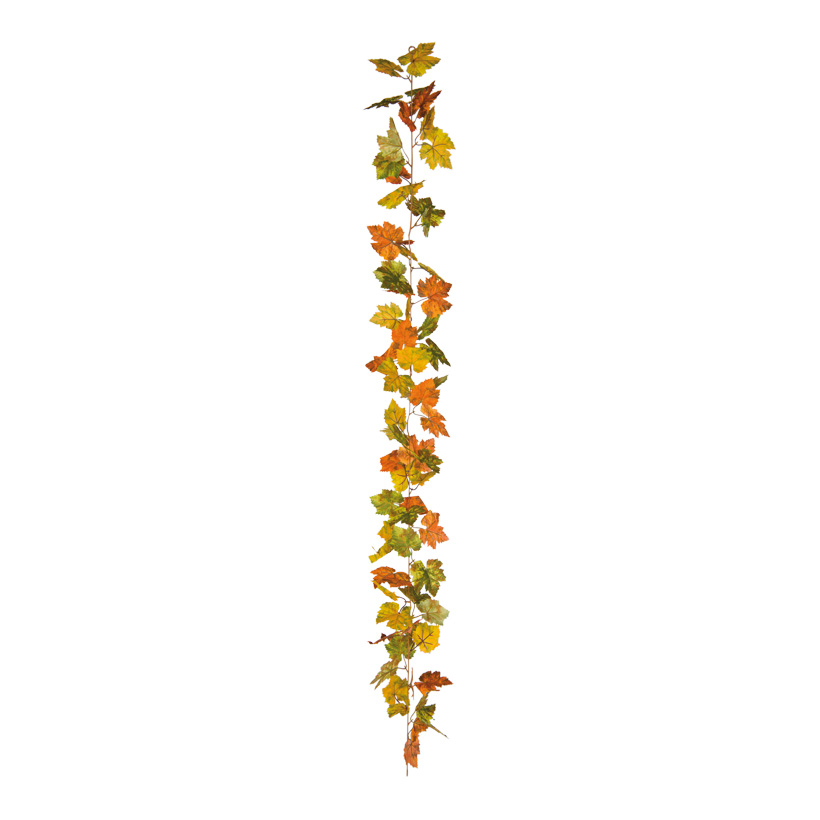 Ahornblattgirlande, 175cm aus Kunstseide/Kunststoff