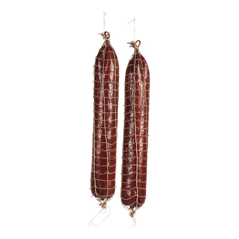 # Salami, Ø 7cm, 45cm, 2pcs./bag, in net, plastic