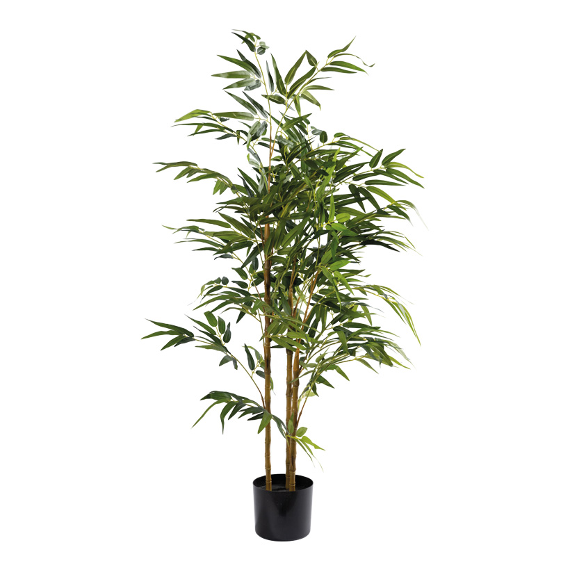 Bambus-Baum, 120cm Topf: Ø15cm 560 Blätter, aus Kunststoff/Kunstseide