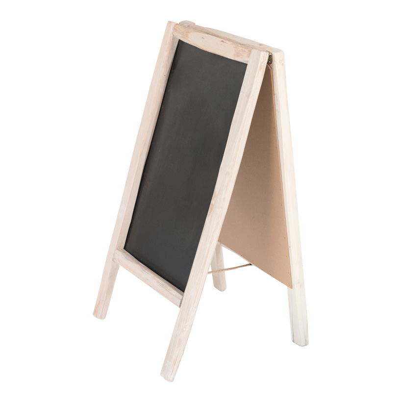 # Advertising board, foldable, 100x50cm double-sided, with wooden frame