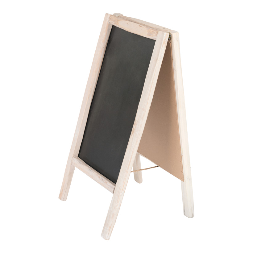 # Panneau d'affichage, pliable, 100x50cm double face, avec cadre en bois