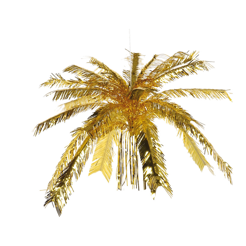Palm cut fountain, Ø 85cm, 55cm, metal foil