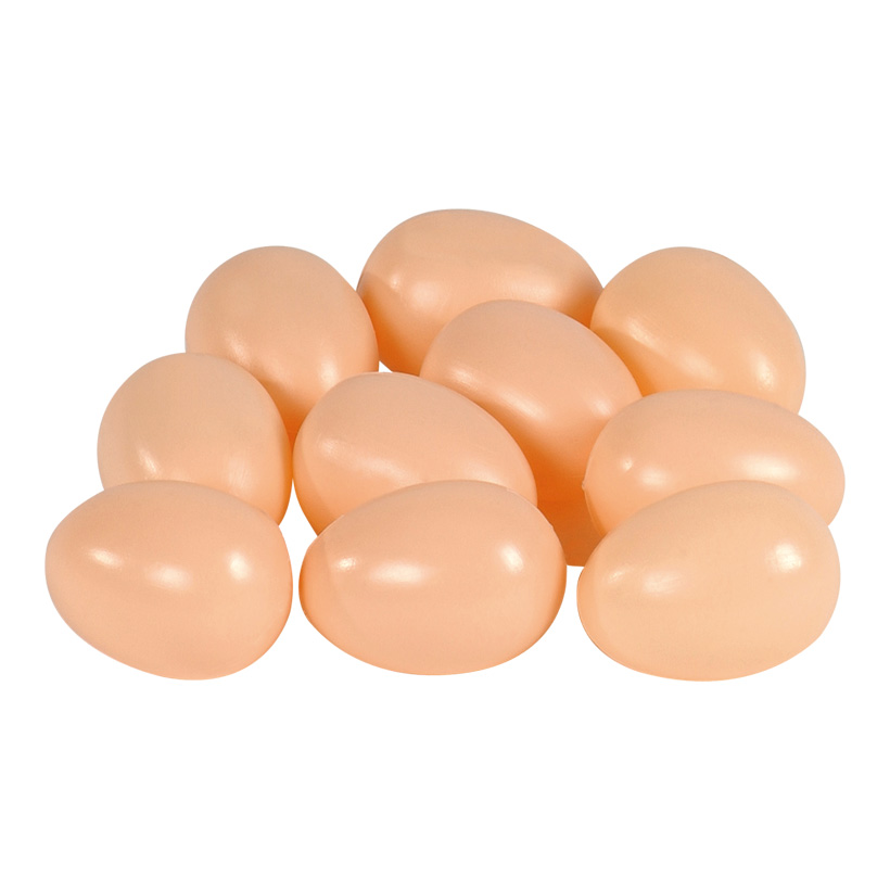 # Chicken eggs, 4x6cm, 12pcs./bag, plastic