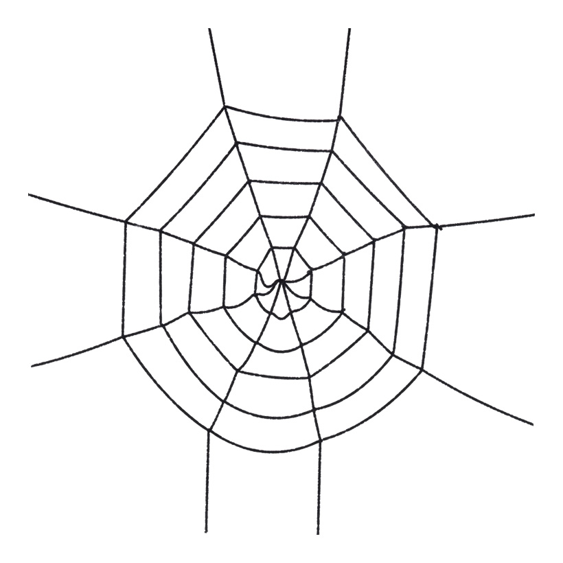 Spinnennetz, Ø 160cm, Kunstpelz
