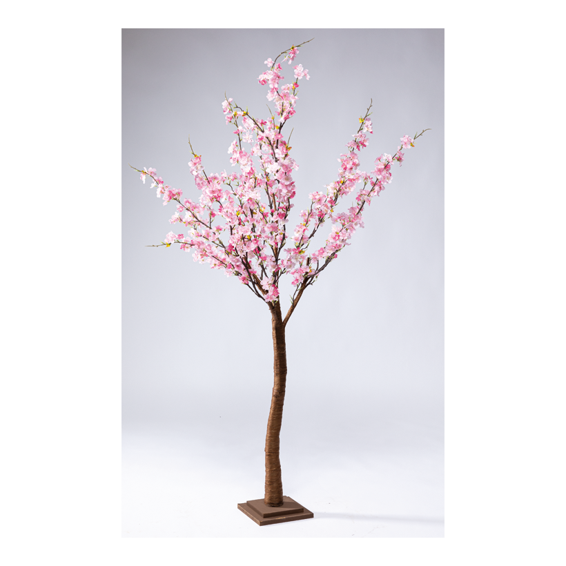 Kirschblütenbaum, 160cm MDF Holzfuß: 20x20x4cm Stamm aus Hartpappe, blüten aus Kunstseide