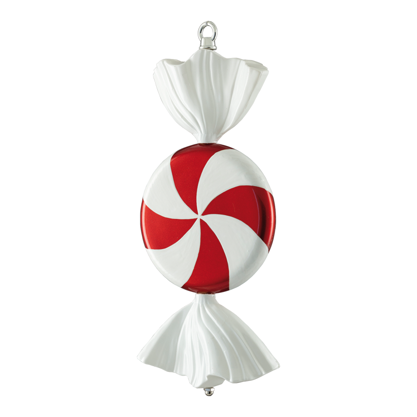 Bonbon, 35cm aus Kunststoff, flach, Ø 14cm, mit Hänger