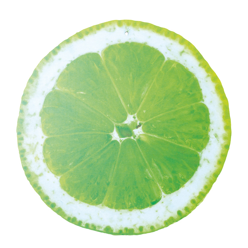 # Cut-out "lime", 45x45cm, for hanging, printed double-sided, made of cardboard
