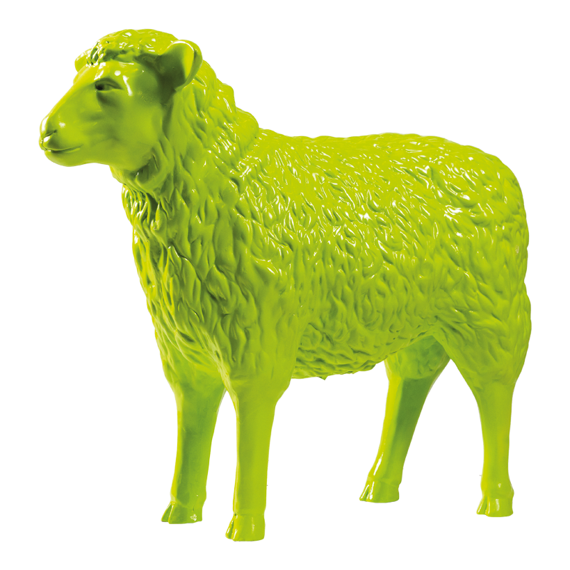 Sheep, 77x27x64cm out of polyresin, standing, weatherproof