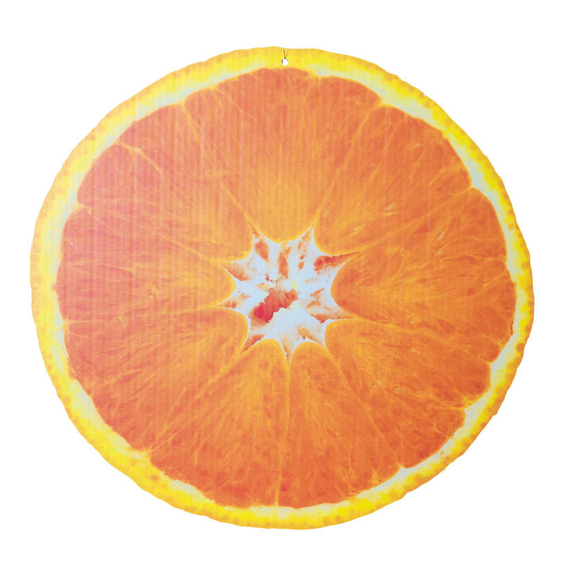 # Cut-out "Orange", 47x45cm, for hanging, printed double-sided, made of cardboard