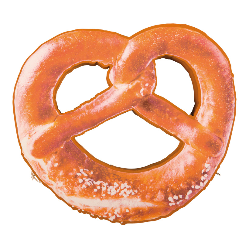 Pretzel, 34x29x5cm out of styrofoam, double-sided, with suspension eye