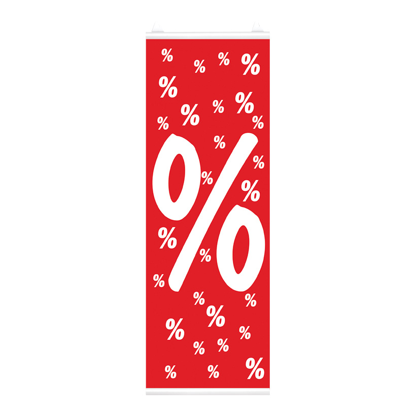 # Plakat %-Zeichen,  48x138cm, einseitig bedruckt, Papier