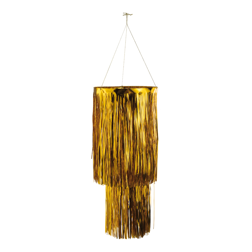 Tinsel hanger, 65cm ⌀ 30/20cm out of foil, with hanger