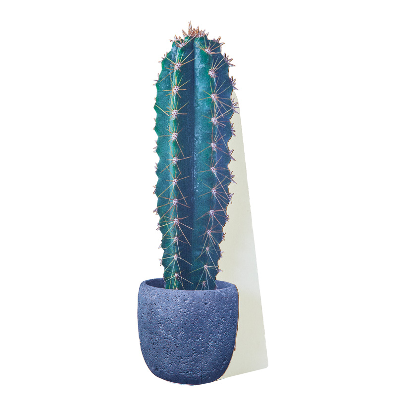 # Cut-out "Cactus 2", 17x55cm, avec support en carton pliable, en carton