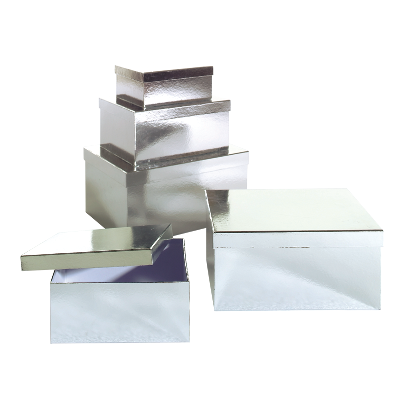 Gift boxes set of 5pcs, cardboard, 47,5x33,5x24cm, 42,5x30,5x21cm, 37,5x27,5x18cm, 32,5x24,5x15cm, 28,5x21,5x12cm rectangular