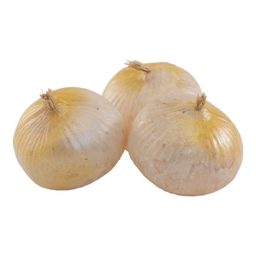 # onions, 7,5x6cm 3 pcs, out of plastic, in bag