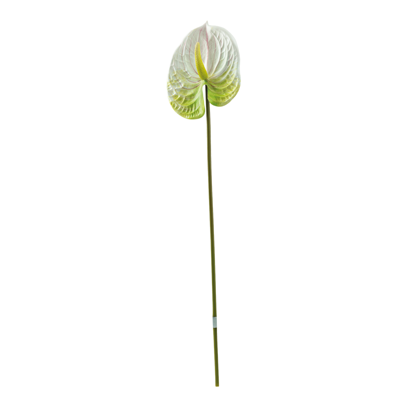Flamingoblume, 63cm Stiel: 48cm aus Kunststoff, biegsam