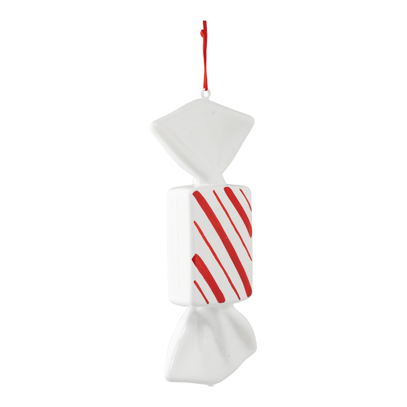 Bonbon, 40cm aus Kunststoff, rechteckig, mit Hänger