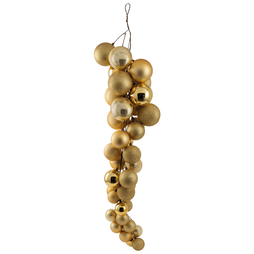 Grape hanger, 110cm Ø 6cm, 8cm und 10cm out of plastic, consisting of 36 balls