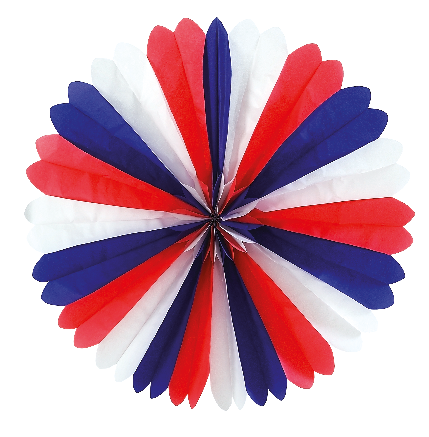# Rosette Frankreich 60 cm Ø Papier, französische Flagge
