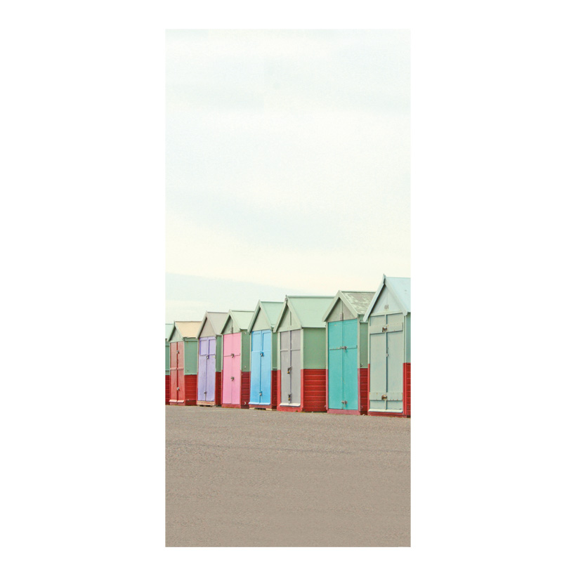 # Banner "beach huts", 180x90cm fabric