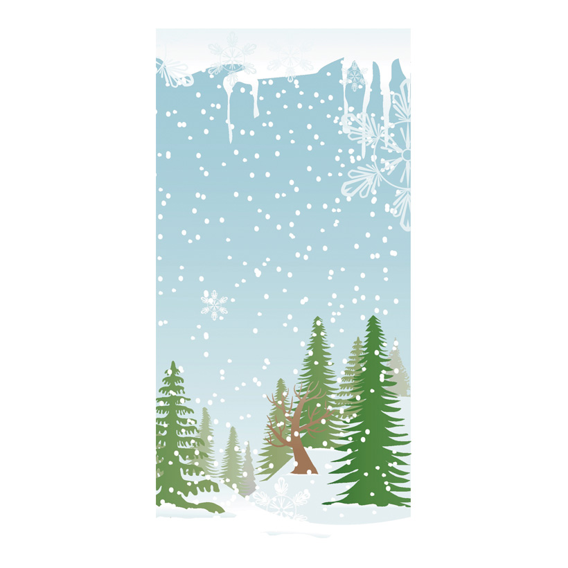 # Motivdruck "Schneewald", 180x90cm Papier