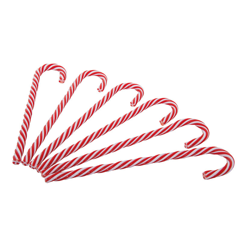 Candy stick, 30cm, 6-fold, plastic