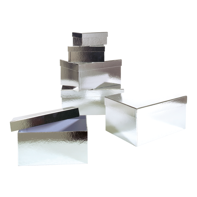 Gift boxes set of 6pcs, cardboard, 26x18x13, 23,5x16,5x11,5, 21x14,5x10 18,5x12,5x8,5, 16x10,5x7, 13,5x8,5x5,5cm rectangular