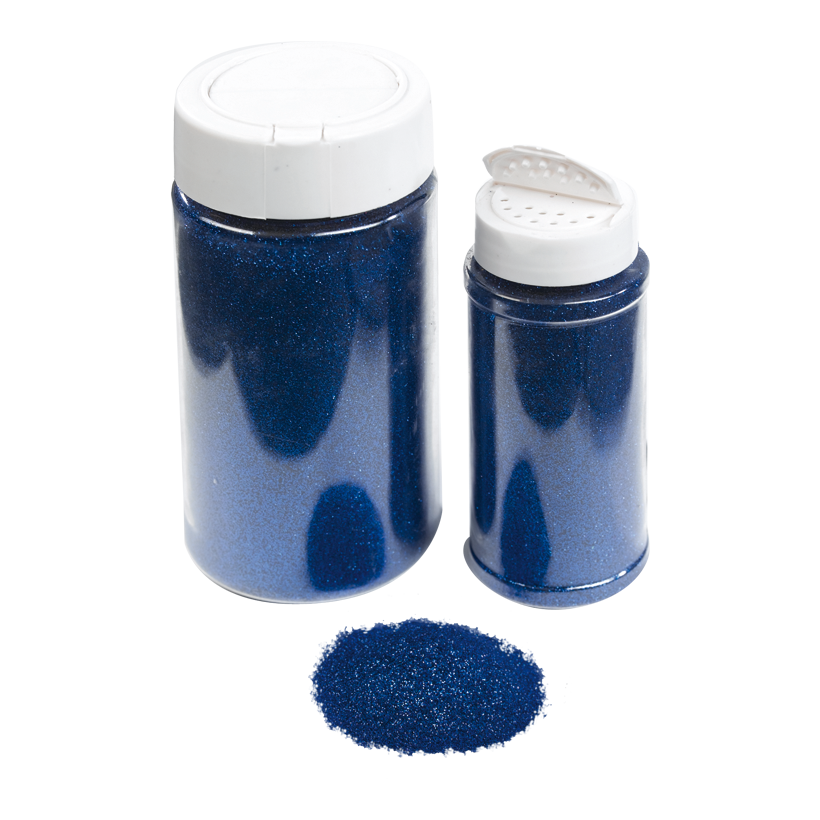 Glitter in shaker can, 110g/can, plastic