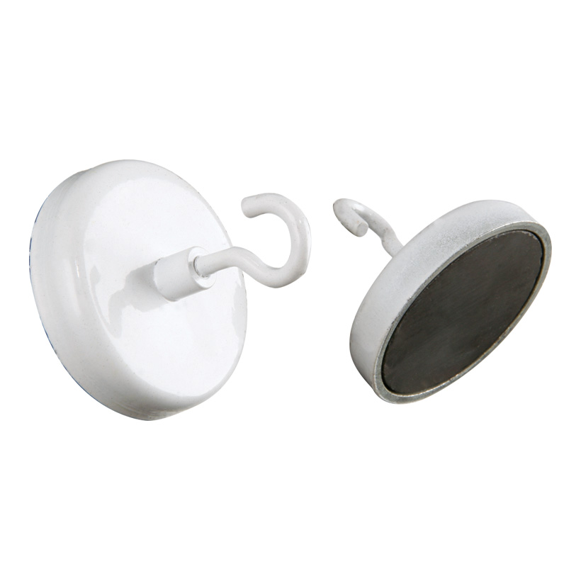 # Magnetic hook, Ø 3cm, load capacity up to 4kg, round, metal