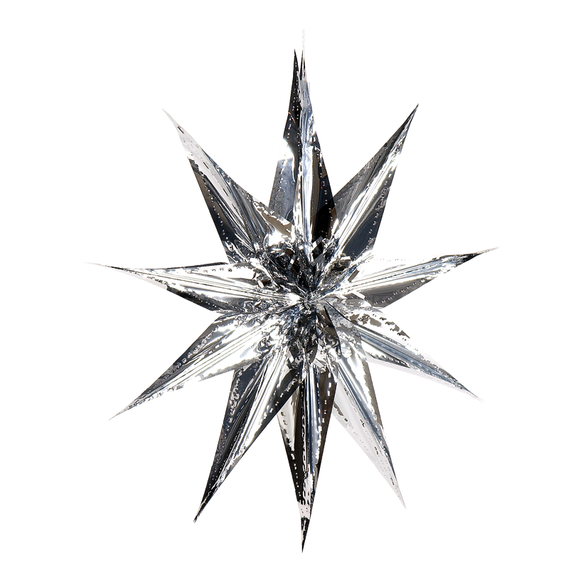 Star, foldable, Ø 50cm metal foil