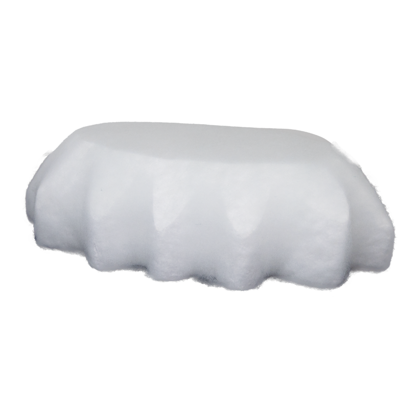 Floe de glace, 39x25x10,5cm polystyrène, recouvert de coton