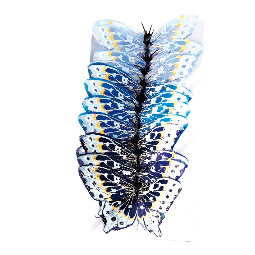 # Schmetterling 12x7 cm Federn, 12-tlg.