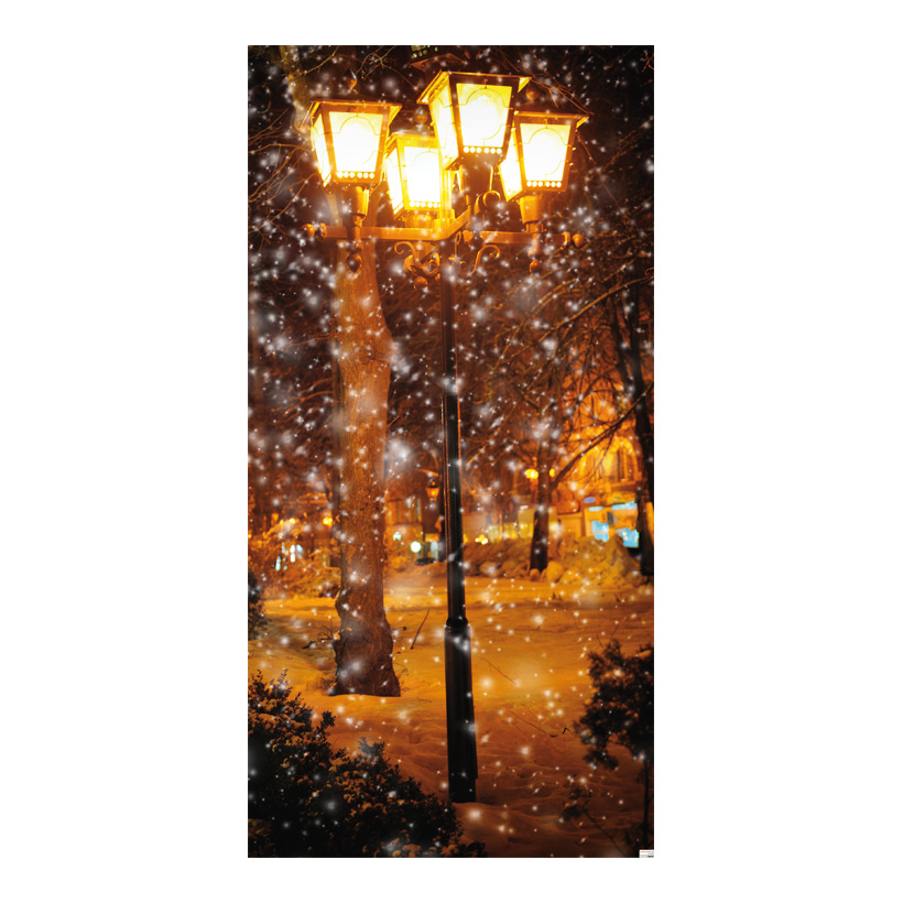# Banner "alley in the snow", 180x90cm fabric
