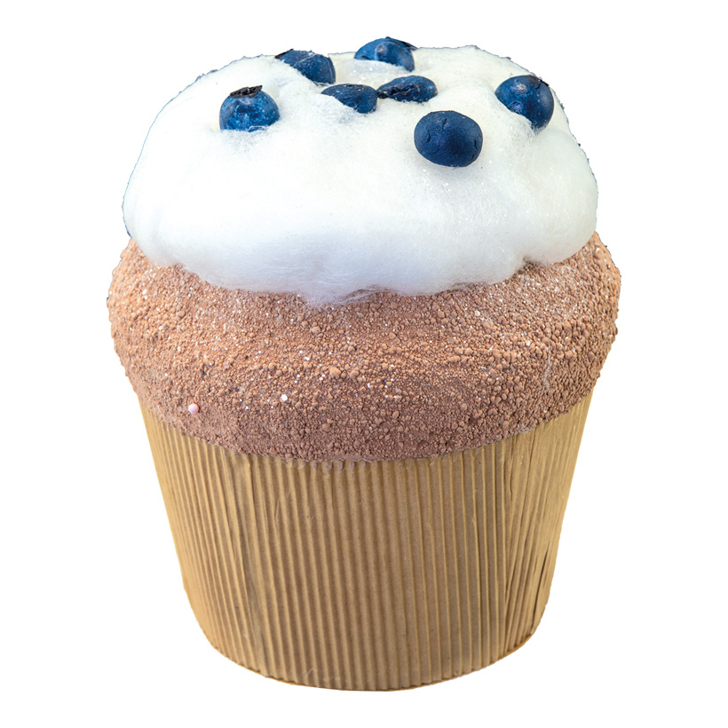 Blueberry cupcake, H: 18cm XL, made of hard foam