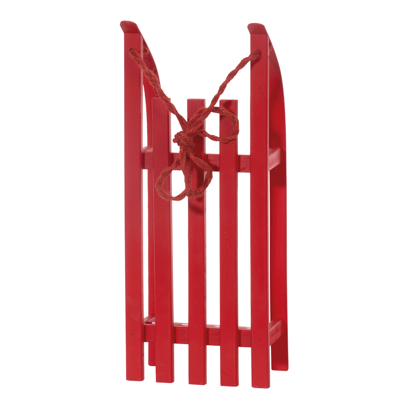 Sleigh, 50x21x11cm, wood, with pull cord