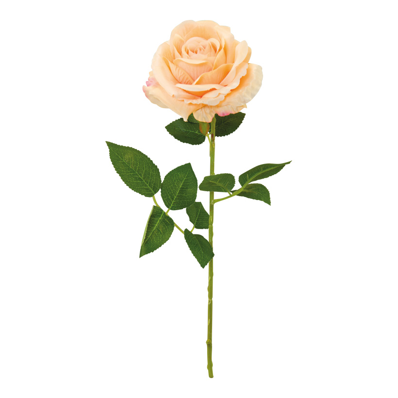Rose am Stiel, 60cm Blüte Ø 11cm aus Kunstseide/Kunststoff